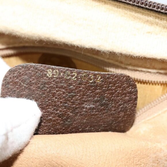 GUCCI GG Supreme Web Sherry Line Shoulder Bag PVC Beige 39 02 032 Auth ki5847 - Picture 10 of 16